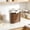 🔥 White_Base#295, variant on Airtight Pet Food Storage Container for Dog and Cat Kibble with Sealed Lid and Clear Window, 2L Dry Food Bin Dirt and Waterproof
