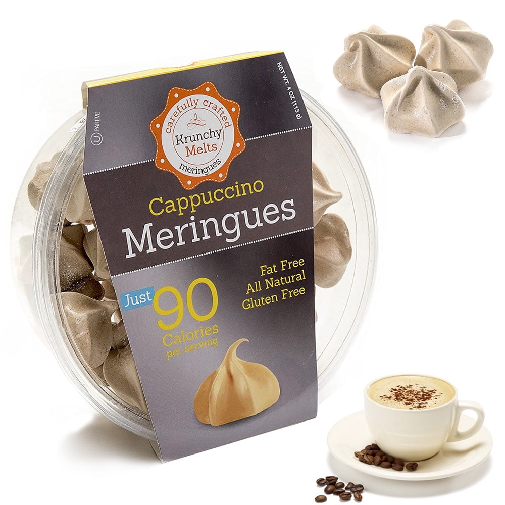 Cappuccino Meringues Cookies Fat Free Low Calories Coffee Snacks Kosher