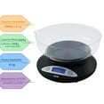 thumbnail image 2 of American Weigh Scales Black 2000g Capacity Digital Kitchen Scale 2k-bowl-bk Small, 2 of 2