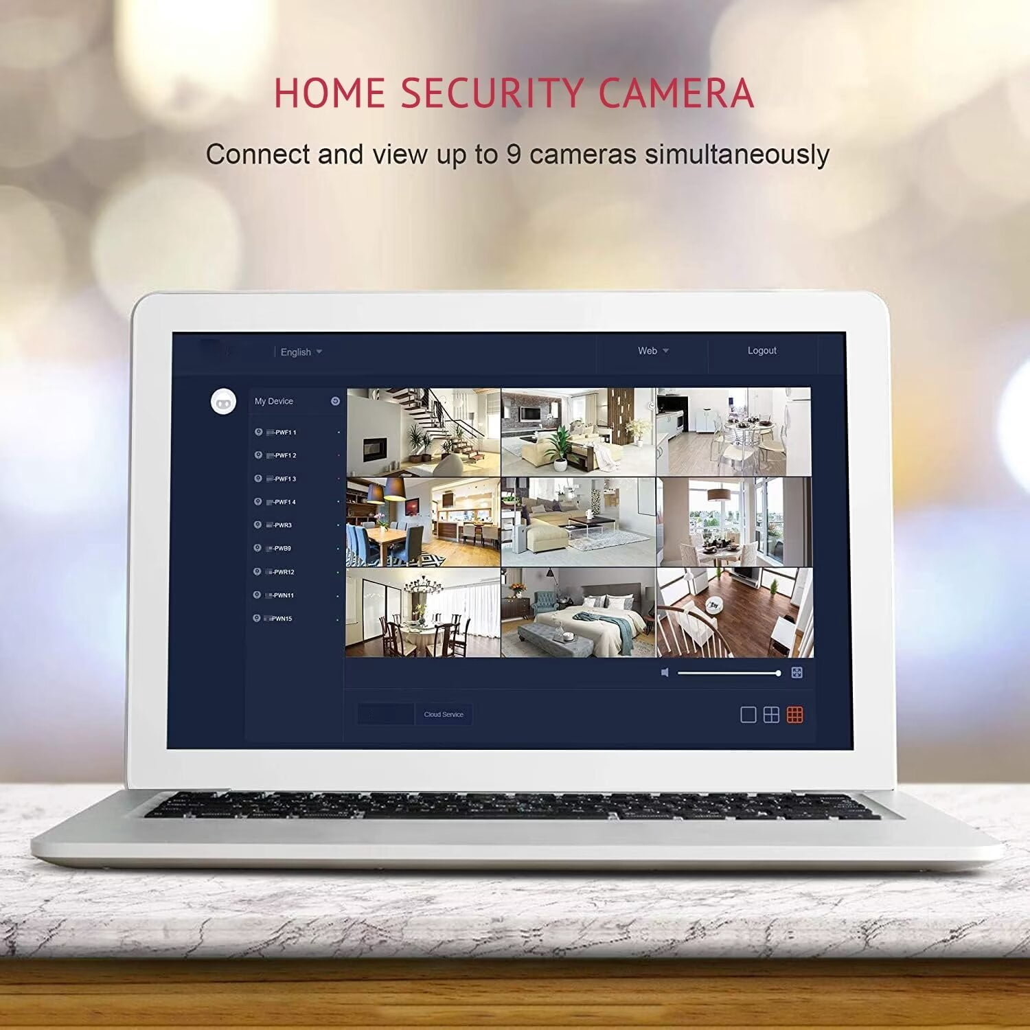 4 Pack Security Cameras, Home Security Camera Indoor 1080P, Wi-Fi Cameras Wired for Pet, Motion Detection, Two-Way Audio, Night Vision, Phone App, Works with Alexa, iOS & Android & Web Access