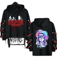 thumbnail image 4 of Hellfire Club Hoodie Stranger Things Sweatshirt Ribbons Letter Print Patchwork Streetwear Oversized Harajuku Casual Hoodies, 4 of 4