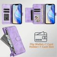 thumbnail image 2 of Flip Case for Realme GT 6 5G/GT 6T 5G Protection Soft PU Leather Zipper Wallet Cover with Card Holder Compatible with Realme GT 6 5G/GT 6T 5, 2 of 5