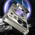 thumbnail image 2 of Case For IPhone 17 Pro Max/17 Pro/17, Minimalist Personality Metal Case Slim Magnetic Stand Cover Hollowing Frameless Shell, 2 of 8