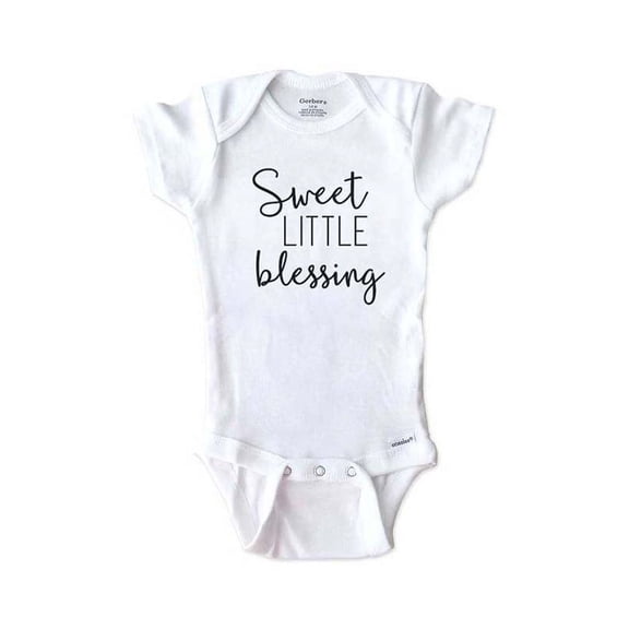 Sweet Little Blessing - surprise baby birth pregnancy announcement - White 3-6 Months