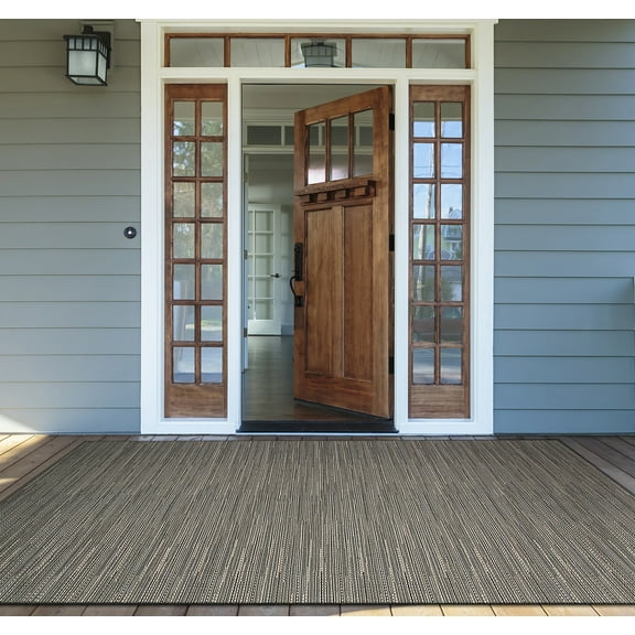 Couristan Monaco Larvotto Indoor / Outdoor Area Rug, Grey-Multi, 2' x 3'7"