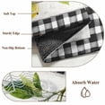 thumbnail image 6 of Yellow Lemon Round Area Rug 3.3Ft Washable Circle Rugs for Dining Room Table, Summer Botanical Black White Checkered Wooden Non-Slip Carpet Floor Mats Indoor Outdoor Carpet Runner Home Decor, 6 of 8