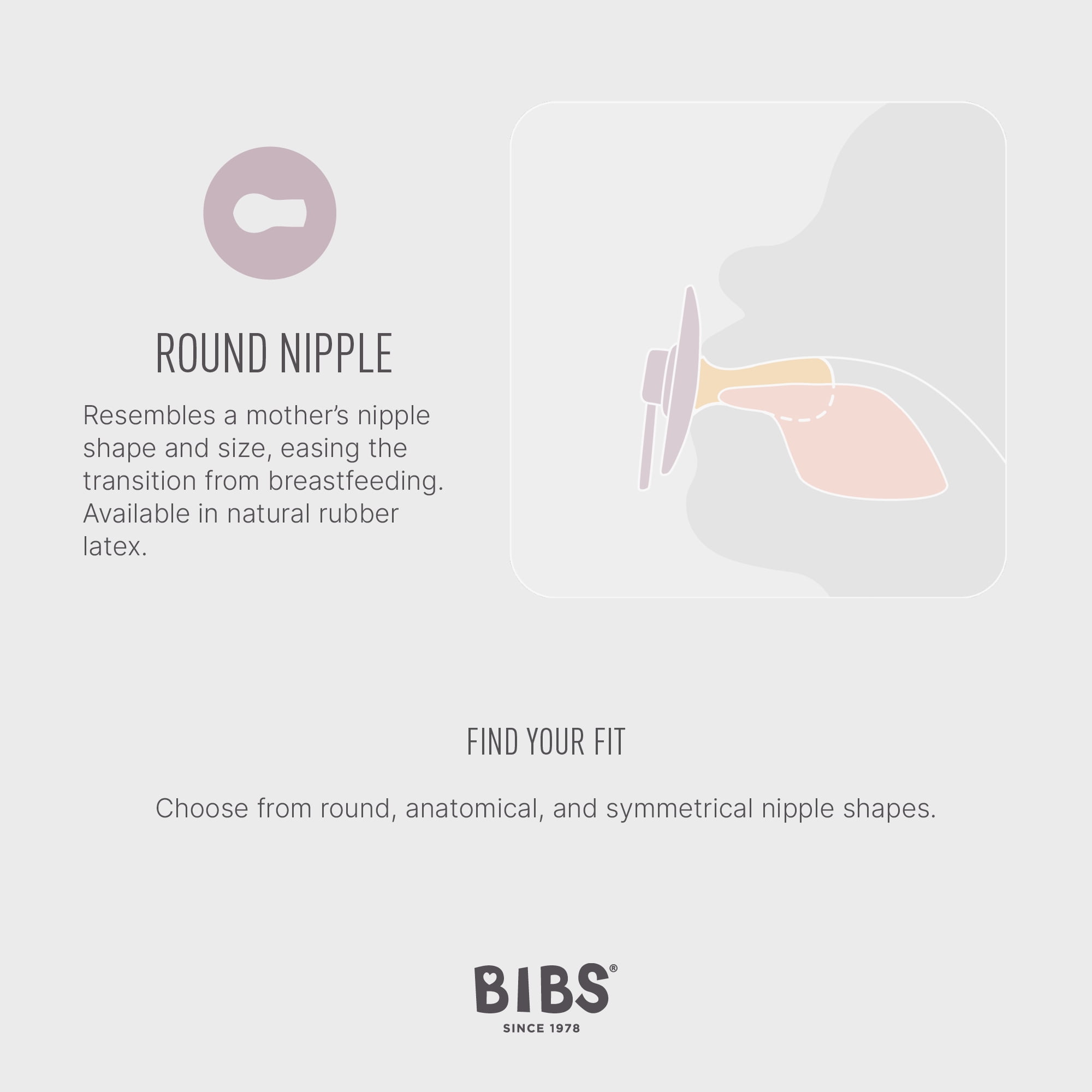 BIBS Pacifier Colour Size 2, 6-18 Months, Vanilla/Sand/Ivory/Dark Oak, 4 pack