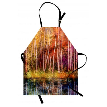 Flower Apron Fall Trees along with Lake Fall in Jungle Natural Paradise Best Places in Earth, Unisex Kitchen Bib Apron with Adjustable Neck for Cooking Baking Gardening, Grink Purple, by (Best Places For Fall Colors In New England)