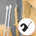 thumbnail image 2 of Misright 50pcs 1/2" Black Plastic Pipe Holders Steel Nails for Metal CPVC Lines, 2 of 8