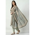 thumbnail image 5 of S MAJIDA Kurta Set for Women Ethnic Motifs Polyster Blend Kurta Pant Dupatta with 3/4 Sleeve, 5 of 5