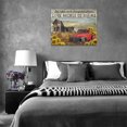 thumbnail image 2 of Country Old Truck Sunflower Wall Art Rustic Red Truck Pictures Wall Decor Farmhouse Barn Painting Canvas Prints Modern Home Artwork Decorations for Bathroom Bedroom Office Framed 16"x12", 2 of 6