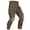 Dark Brown, variant on Men's Work Pants with Knee Pads, 10 Pockets ,Camo Outdoor Hunting Pants Waterproof Hiking Work Trousers(No Belt),Khaki Size 36