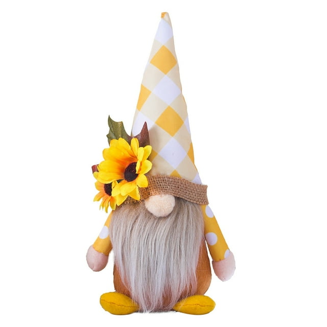 Muñeco de girasol Rudolph para el Día de Acción de Gracias, decoraciones de Halloween, muñeco sin rostro