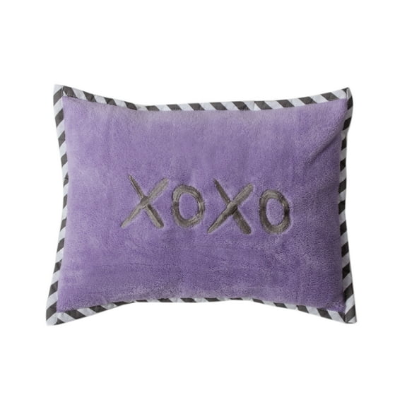 Decorative Pillow, Love Aztec Grey Purple