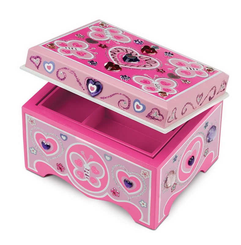 Melissa & Doug DecorateYourOwn Wooden Jewelry Box Craft Kit