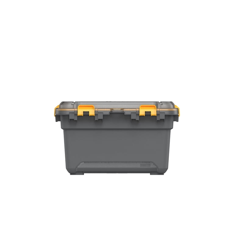 Ezy Storage 5.28 Gallon Small Gasket Tote, IP68 WaterProof Plastic