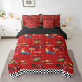 thumbnail image 2 of Homewish Boys Girls Sport Car Twin Bedding Sets 7-Piece,Racing Car Theme Bedding Comforter Set Microfiber,Geometric Plaid Grid Breathable Sheet Sets,Super Cozy Room Decor,Reversible, 2 of 8