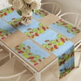 thumbnail image 2 of Ambesonne Flower Table Runner & Placemats, Flower Wild Blossom on Blue, Placemat 4 pcs + Runner 12"x90", Pale Blue Multicolor, 2 of 2