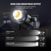 Neewer CB300C RGB LED Light - 300W, 2500K-7500K CRI97+, Bowens Mount, APP/2.4G Control