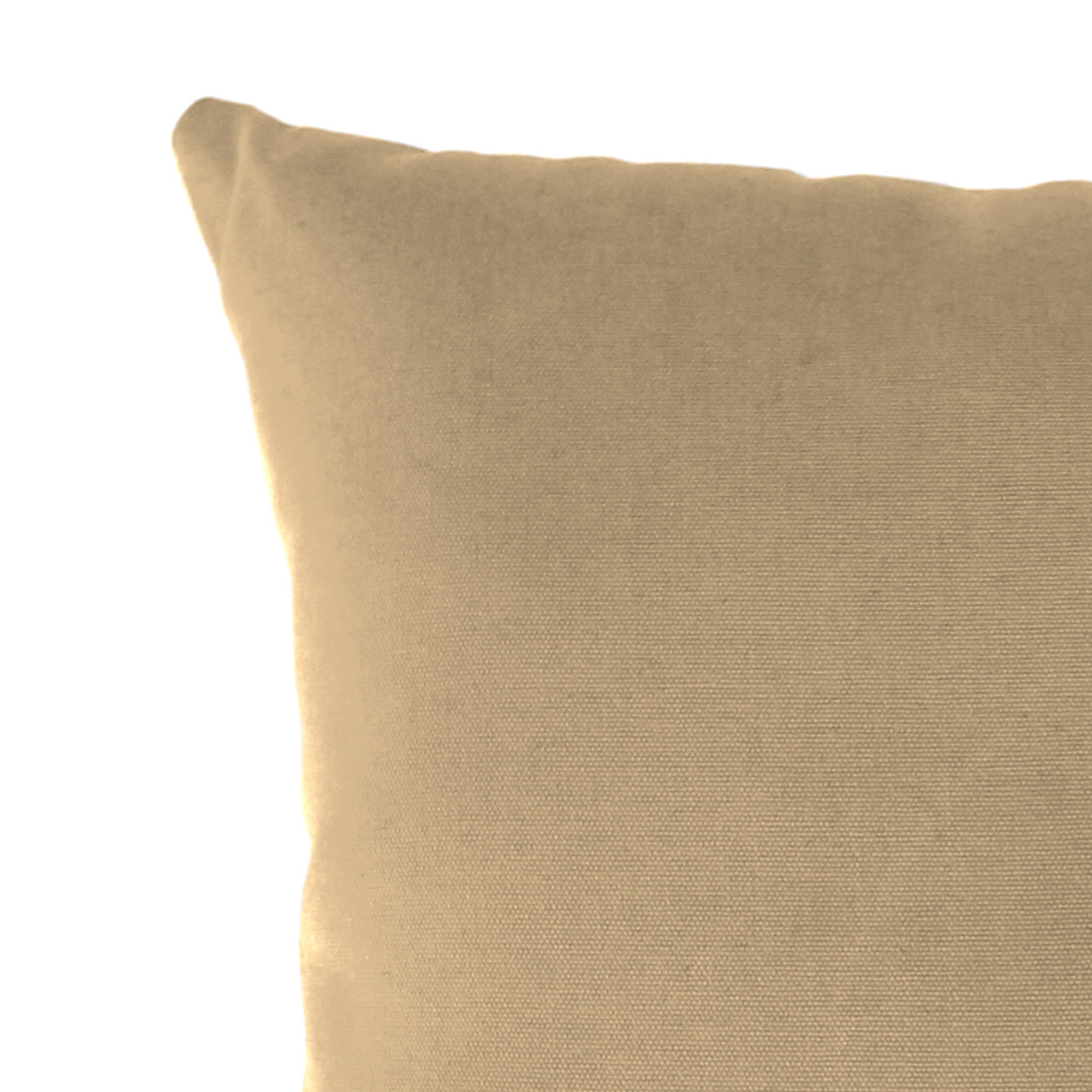 Jordan Manufacturing 16" x 16" Antique Beige Solid Square Outdoor Throw Pillow (2 Pack)