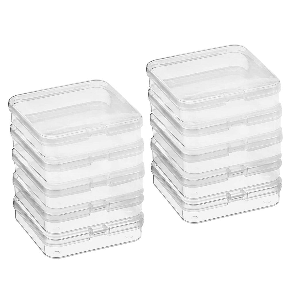 Hi,FANCY Storage Box Beads Jewelries Containers Small Items Plastic Hinged Lids Storage