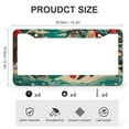 thumbnail image 3 of 2 Pack Christmas Tree And Santa Claus Green License Plate Frames Happy New Year License Plate Frame License Plate Shield Frame Aluminum 2 Hole for Girl Women Men Vehicles, 3 of 6