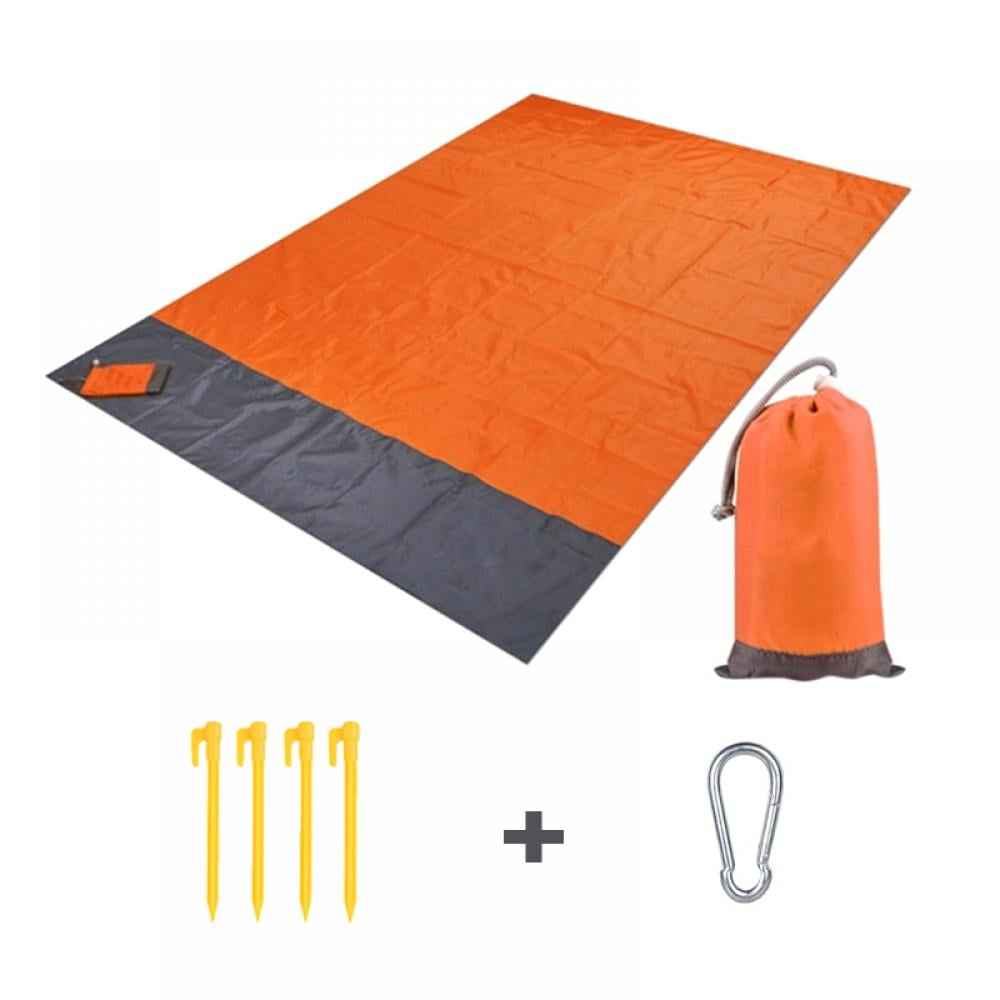 4Pcs Set 15CM Plastic Tent Peg Nail Outdoor Beach Moisture Pad Picnic Mat FT 