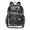 Black-gngel, variant on Large Clear PVC Backpack Heavy Duty See Through Backpack for Adults Work Travel, Autumn Scarf Fox Printed 12L