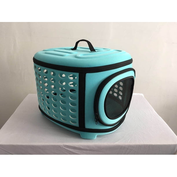 Bolsa para mascotas plegable de color sólido Bolsa para gatos transpirable Mochila portátil para mascotas