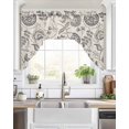 thumbnail image 2 of Spring Floral Swag Valance for Windows 56'' x 36'', Vintage Summer Botanical Farmhouse Light Filtering Kitchen Curtains Valances for Bathroom/Living Room/Bedroom/Café, Rod Pocket Curtain Panel, 2 of 6