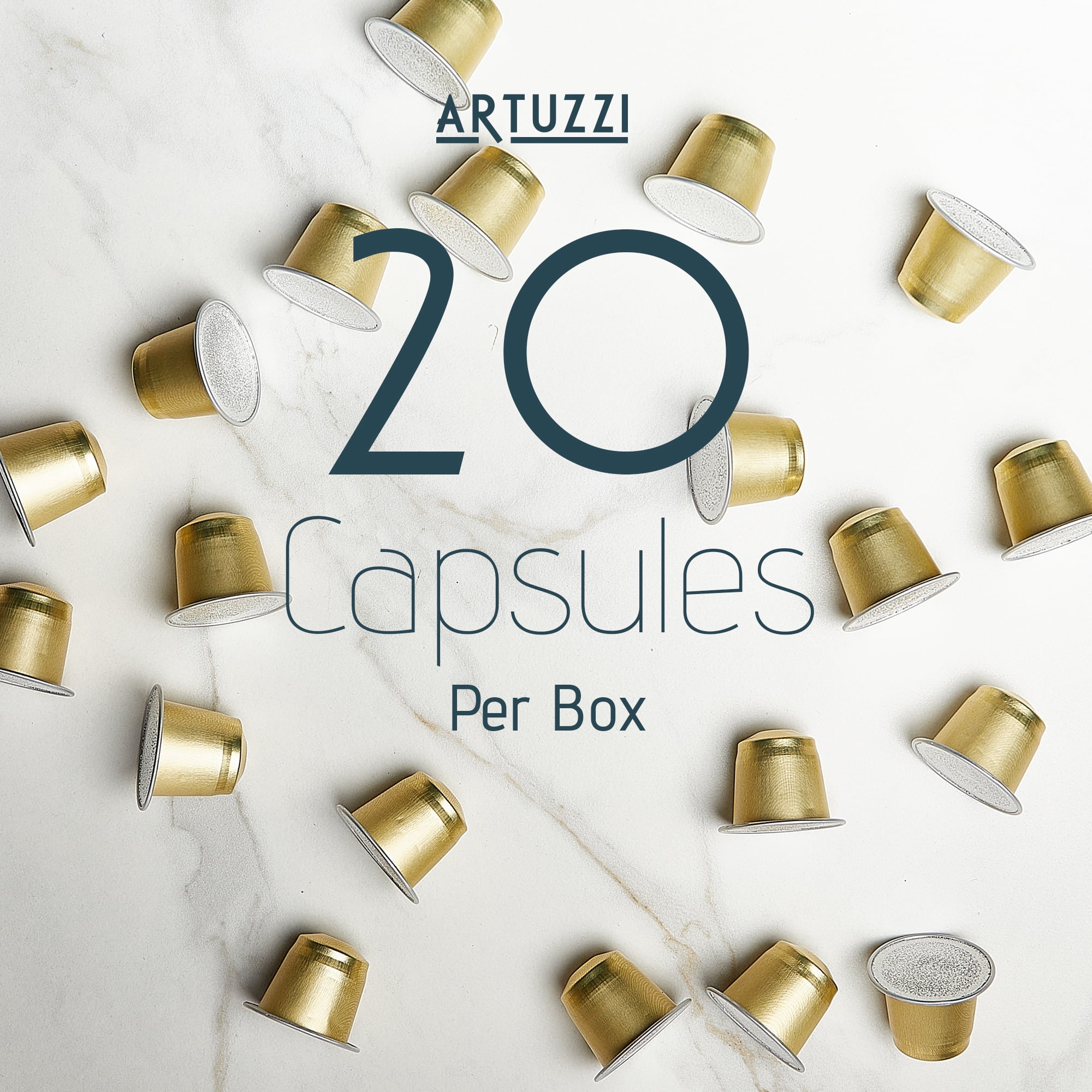 Artuzzi 120ct Nespresso Compatible Pods Espresso Bundle - 40 Ristretto Capsules + 40 Espresso Capsules + 40 Lungo Capsules - Great Alternative to Nespresso Original Pods
