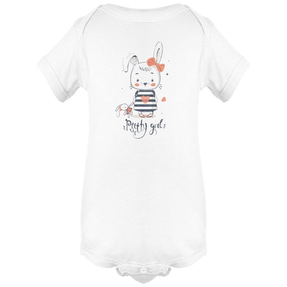 Cute Little Bunny Gilrl Bodysuit Infant -Image by Shutterstock, 24 Months