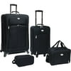 Travelers Club 4-Piece Euro EVA Expandable 4-Wheel Value Luggage Set