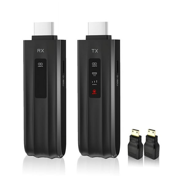 1080P 50M 5.8G -Compatible Wireless Video Transmitter Receiver Extender Adapter Dongle Kit for Laptop PC to TV