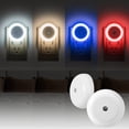 thumbnail image 1 of Fiudx Luz Nocturna con Control de Luz, Recargable Por Usb, Encendido y Apagado Automático, Diseño Enchufable, Led de Bajo Consumo, Ideal para Pasillos, Baños y Cocinas, Paquete de 2, Tamaño 6,2 X 6,2, 1 of 7