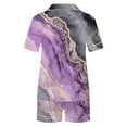 thumbnail image 4 of Levmjia Womens Pajama 2 Piece Set Casual Lapel Short Sleeve and Shorts With Pocket Printed Sleepwear Soft Comfortable Outfit Home Daily Wear, 4 of 7