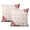 Watercolor 7, variant on Valentines Day Watercolor Pink Black Heart Throw Pillow Covers 16"x16", Set Of 2, Linen Study Sofa Cushion Cover Indoor Living Room Home Decor