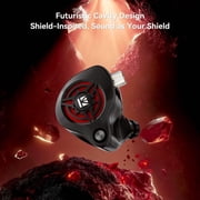 KBEAR IEM Headphones Bang-K,Wired Gaming Earbuds 1DD HiFi Earphones with 2 PIN-C Detachable Cable for Gamers Musicians