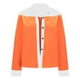 thumbnail image 6 of BiZtdJrK Hippie Clothes for Women Vintage Fringe Jackets Casual Button Lapel Long Sleeve Cardigans Trendy Colorblock Tassel Coat Going Out Tops Sales of the Day Orange XL, 6 of 9