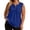Z148 Blue, variant on Mifsaly Womens Plus Size Tank Tops Sleeveless Notch V Neck Henleywith Buttons Pleated Ruched Front Summer Blouse Casual Loose Fit Flowy Tunic Top Army Green,XL