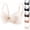 08/ Champagne, variant on Women's Wireless Bra Sexy Lace Lift-up Wireless Full-Coverage Bra Plus Size Large Breast Support Bras Black 36