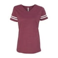 thumbnail image 2 of LAT Women�'s Football V-Neck Fine Jersey Tee, 2 of 3
