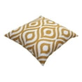 thumbnail image 3 of TreeWool (Pack of 2) Ogee Ikat Accent Decorative Cotton Throw Pillow Covers (22 x 22 Inches, Mustard), 3 of 6