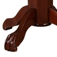 thumbnail image 3 of Ava 42 Inch Pub Bar Table Wood Sunburst Design Carved Pedestal Espresso Brown, 3 of 5