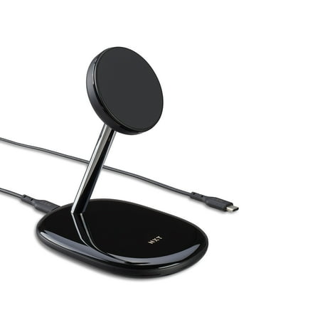 UPC: 0718103411721 | NXT Technologies Magnetic Wireless Charging Stand with USB-C Cable for iPhone 12/13 Black (NX60458)