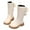 Beige, variant on Cethrio Little Girls Riding Boots Size 11(Little Kids), Non-slip Waterproof Zip up Knee Boots Winter Shoes Beige