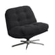 thumbnail image 5 of Silla de oficina Silla de trabajo para computadora Silla giratoria de pana con ruedas de 360 grados Silla para juegos para apartamento Muebles de sala Negro, 5 of 8