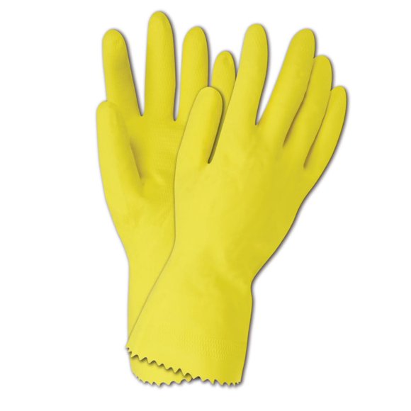 MAGID Comfort Flex 620 Latex Glove, 12" Length, 18 mils Thick, Large (12 Pair)