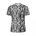 thumbnail image 5 of Classic Zebra Gym T Shirt Black and White Animal Print Hip Hop T-Shirts Man Casual Tshirt, 5 of 5