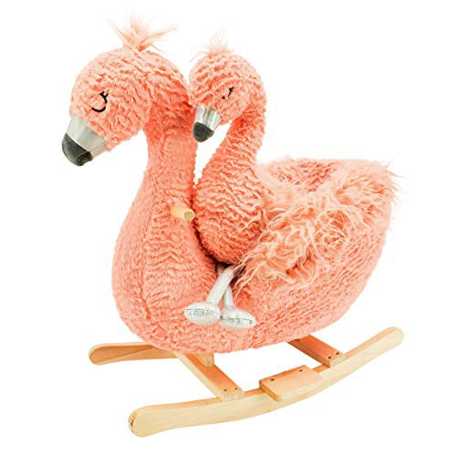 Flamingo Darling Duo 2-Piece Plush & Joyride Character Rocker Bundle Soft Landing 